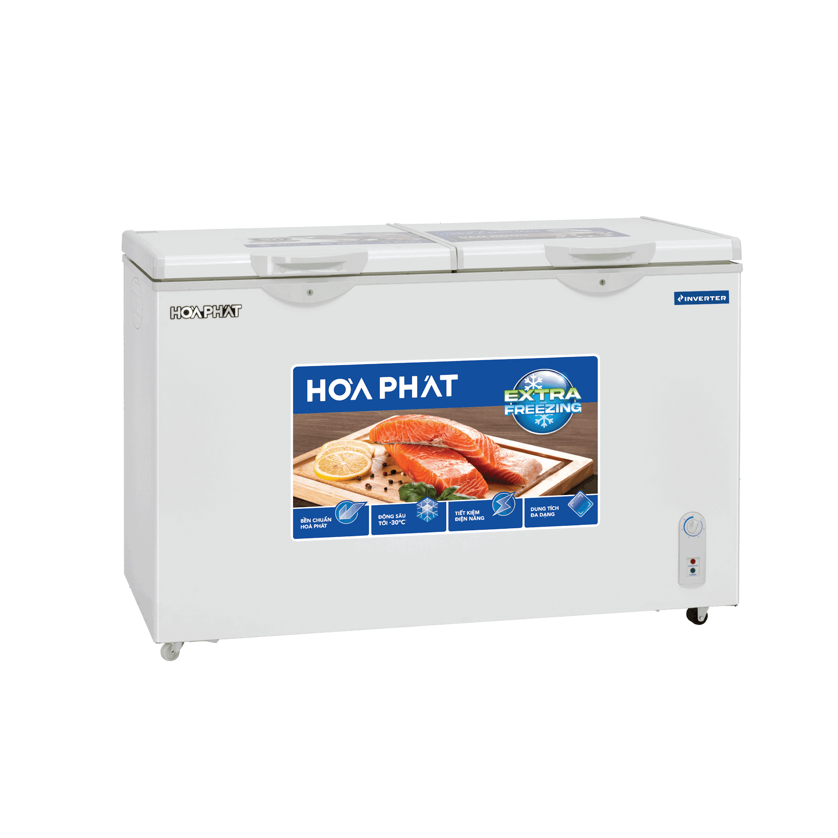 Tủ bảo quản 2 ngăn đông/mát Hòa Phát inverter 271 lít HPF- BD8271